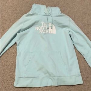 Mint blue The north face hoodie